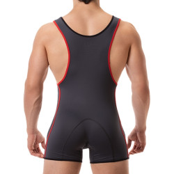 Barcode Berlin Combi Singlet Allan Anthracite-Rouge